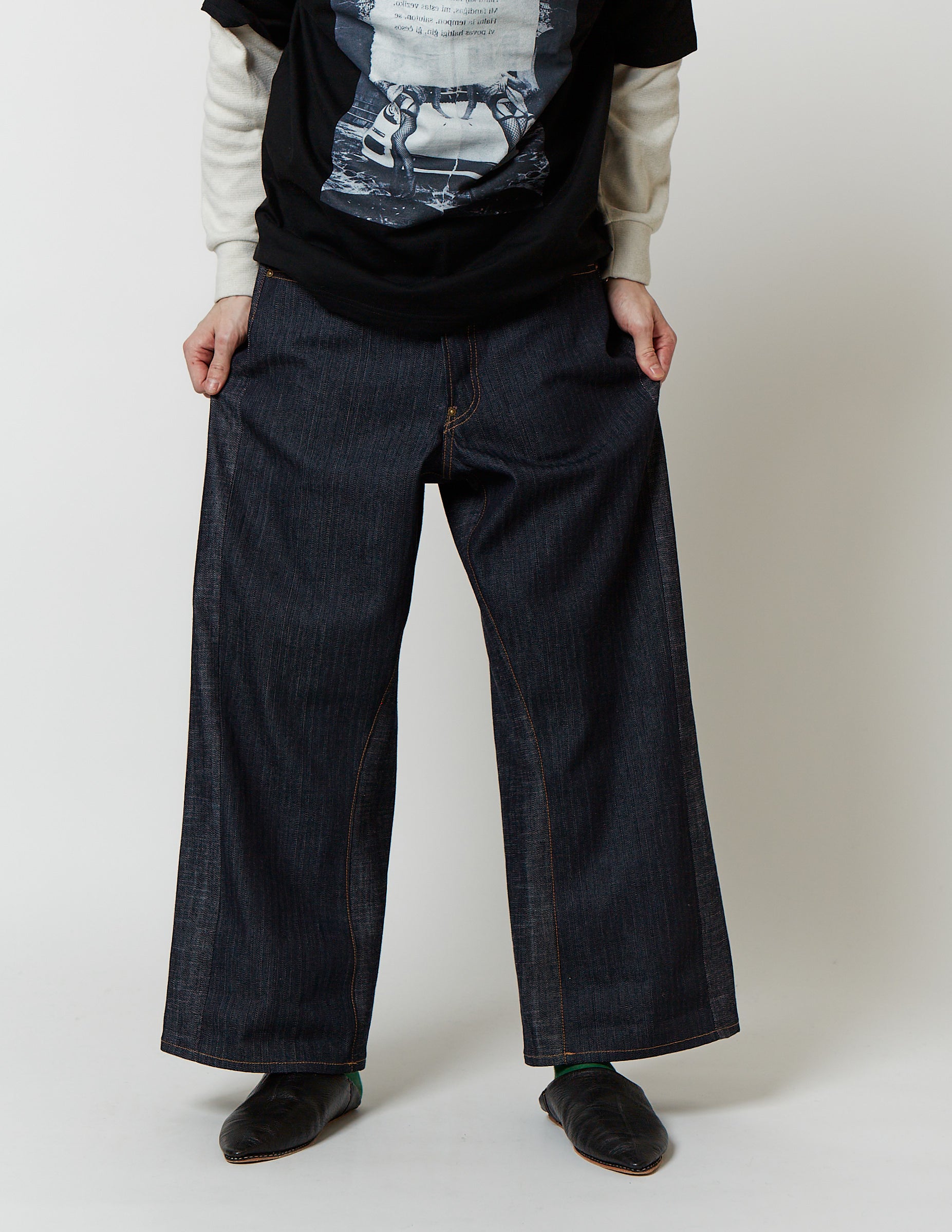 N) FRONT DENIM / TAILORED BACK hickory