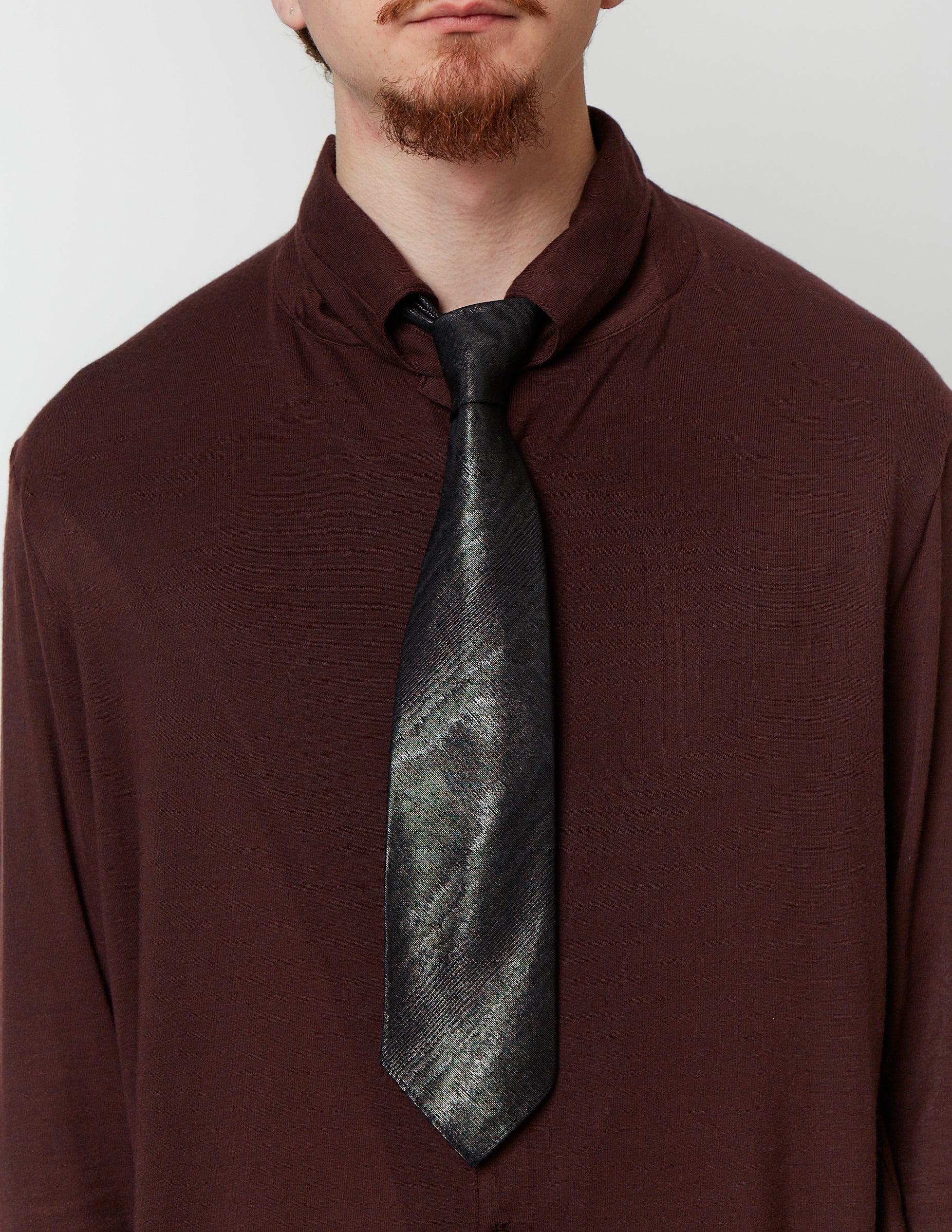 JERSEY SHIRT bordeaux / black