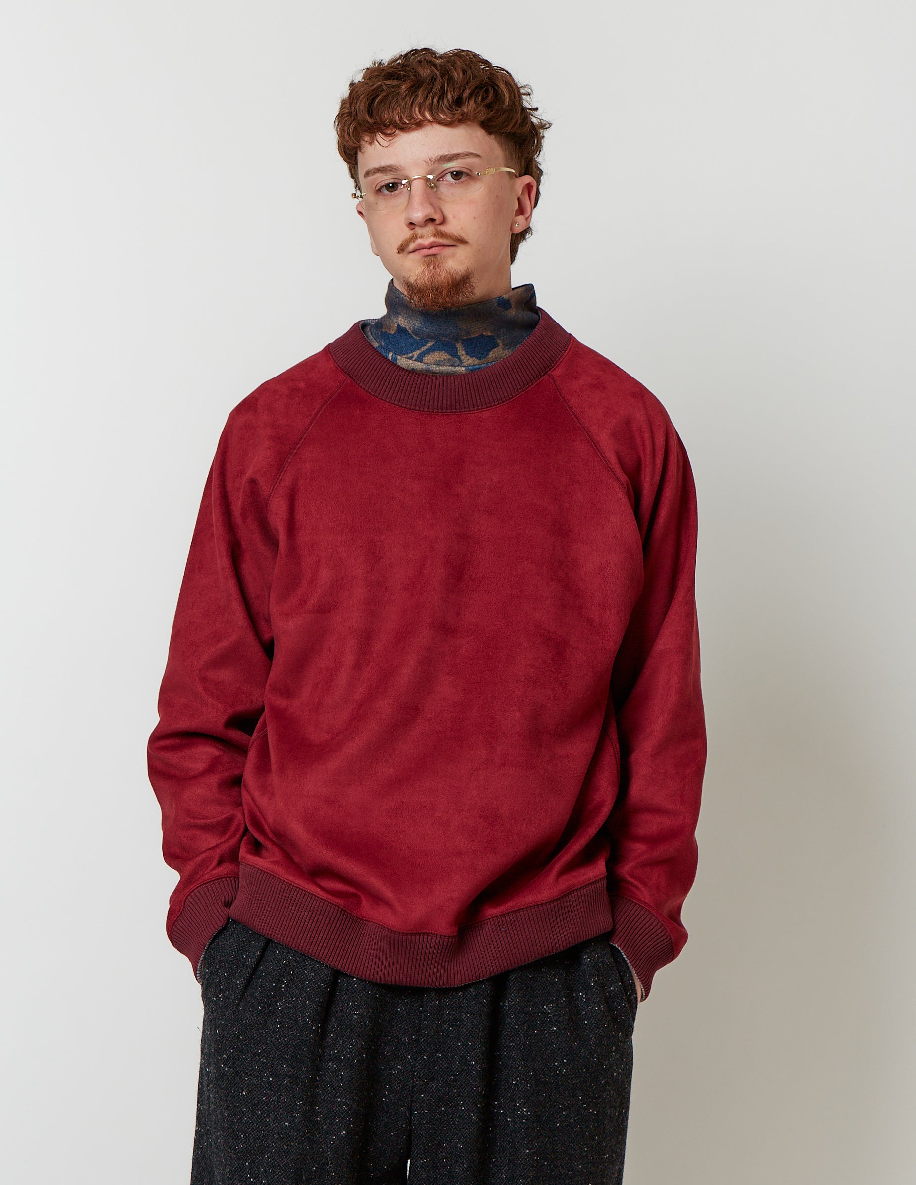 Rversible Sweat Shirt camel/yellow/red