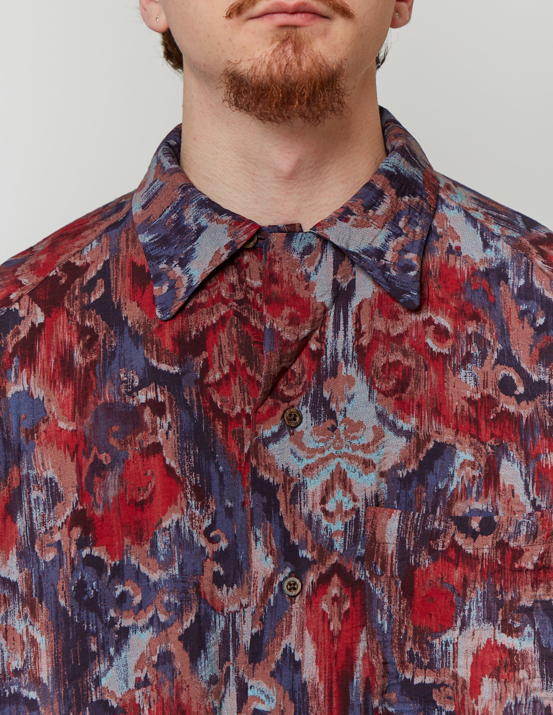 PRINT RAGLAN LONG SLEEVE SHIRT deadstock print