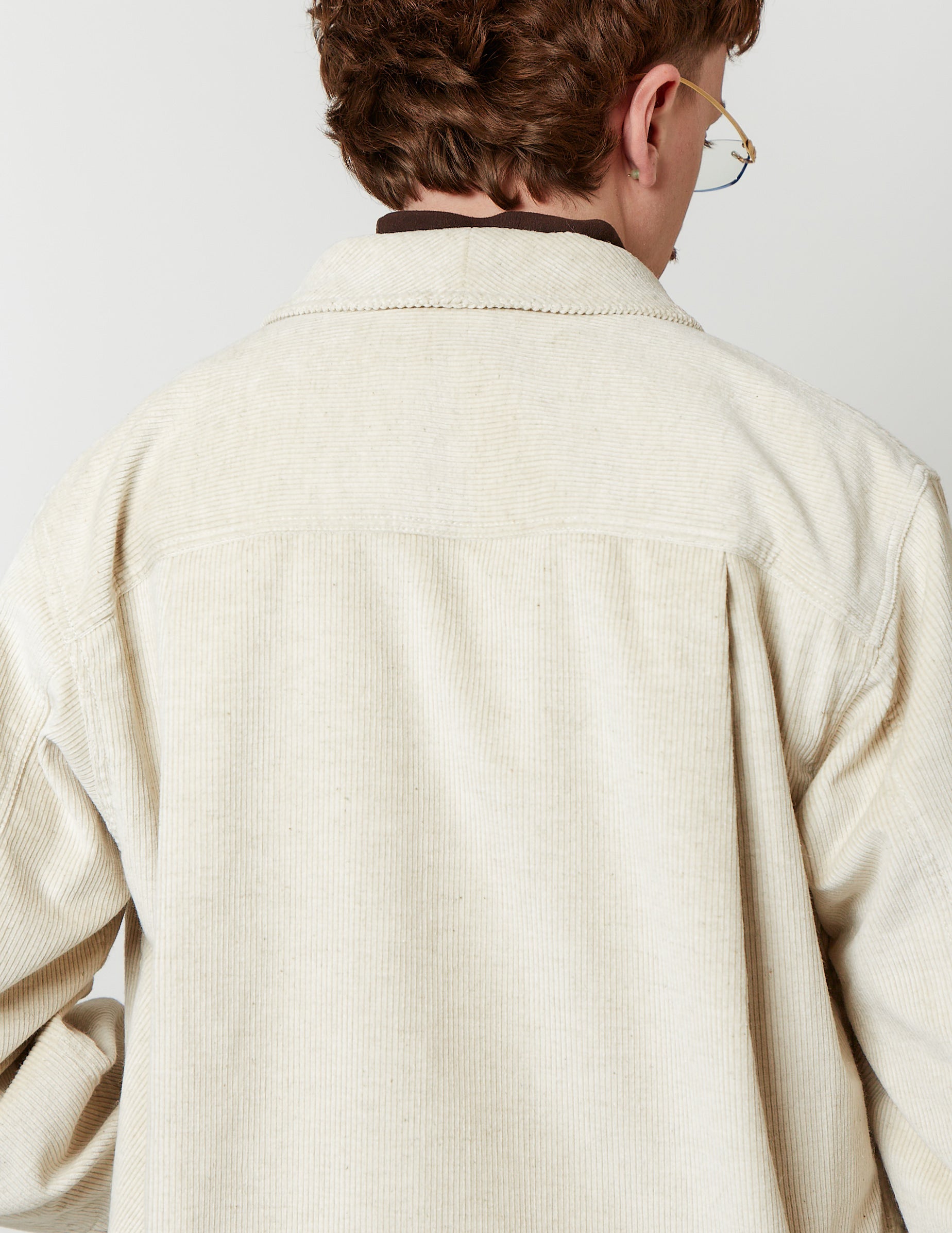 Double 10-Buttons Coveall off white/ black