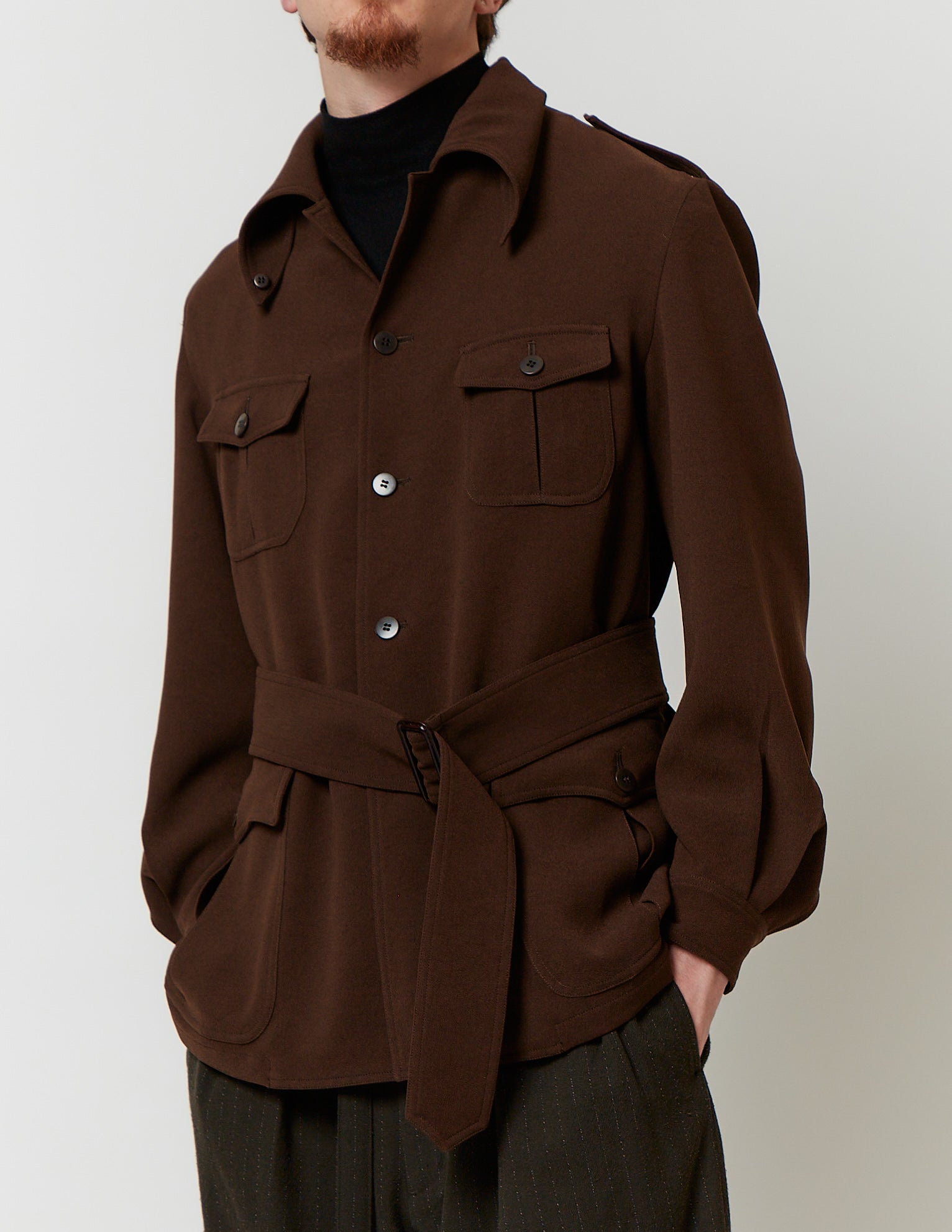 Safari Jacket brown / charcoal
