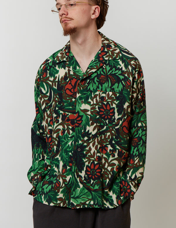 PRINT RAGLAN LONG SLEEVE SHIRT deadstock print