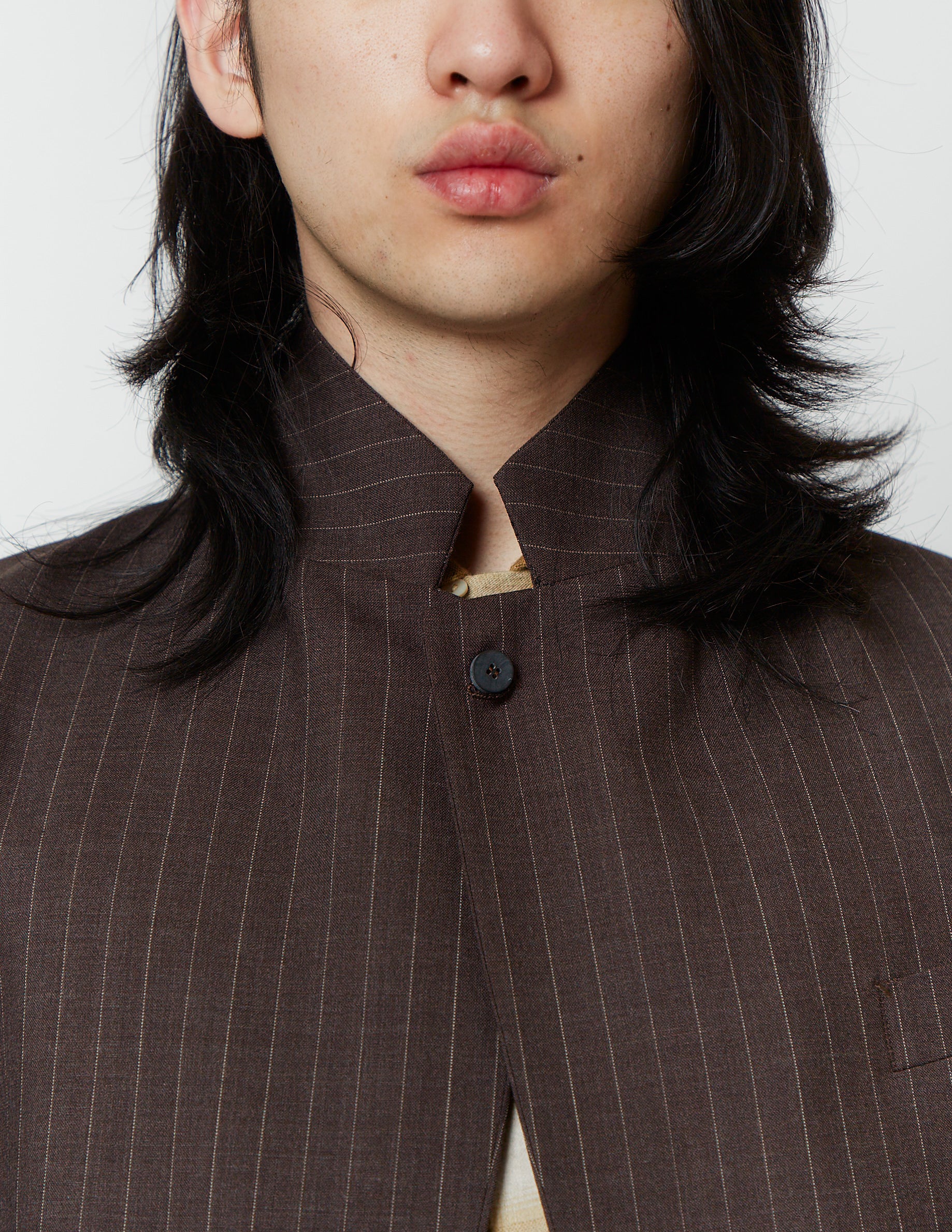 Comfort Tailored Jacket brown stripe