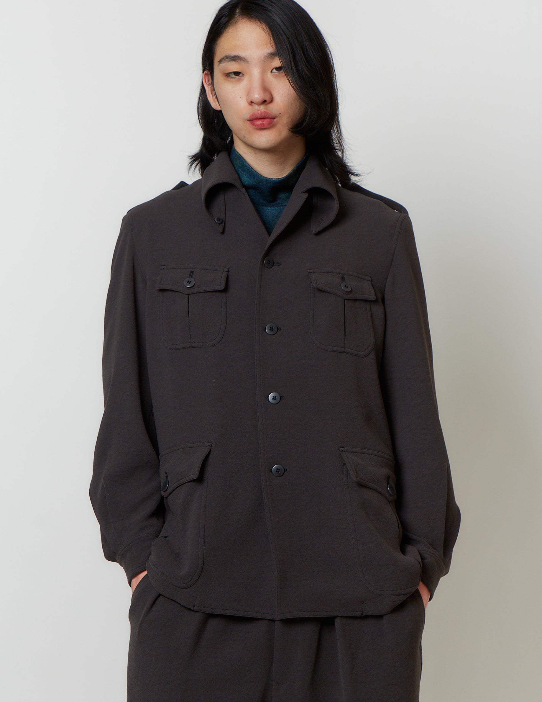 Safari Jacket brown / charcoal