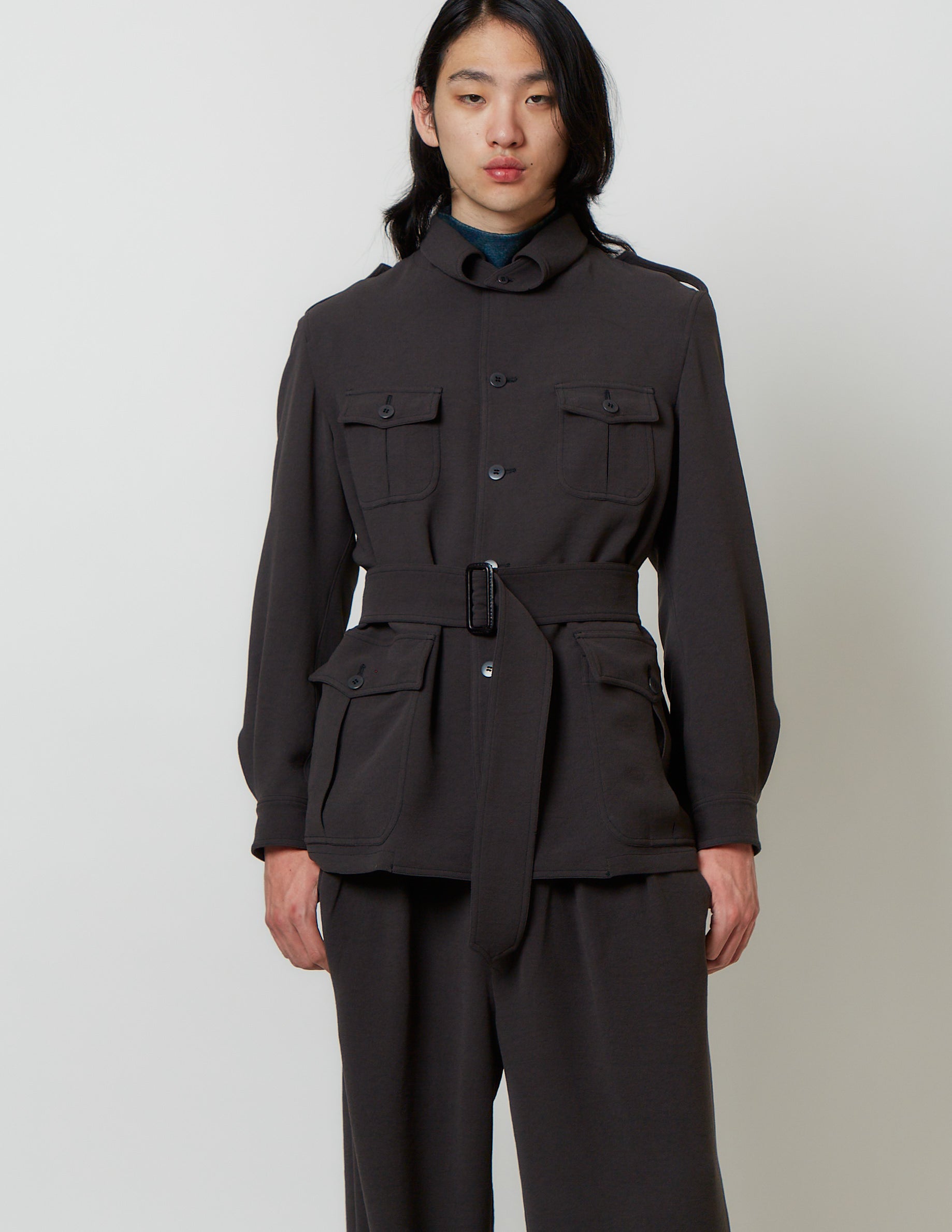 Safari Jacket brown / charcoal