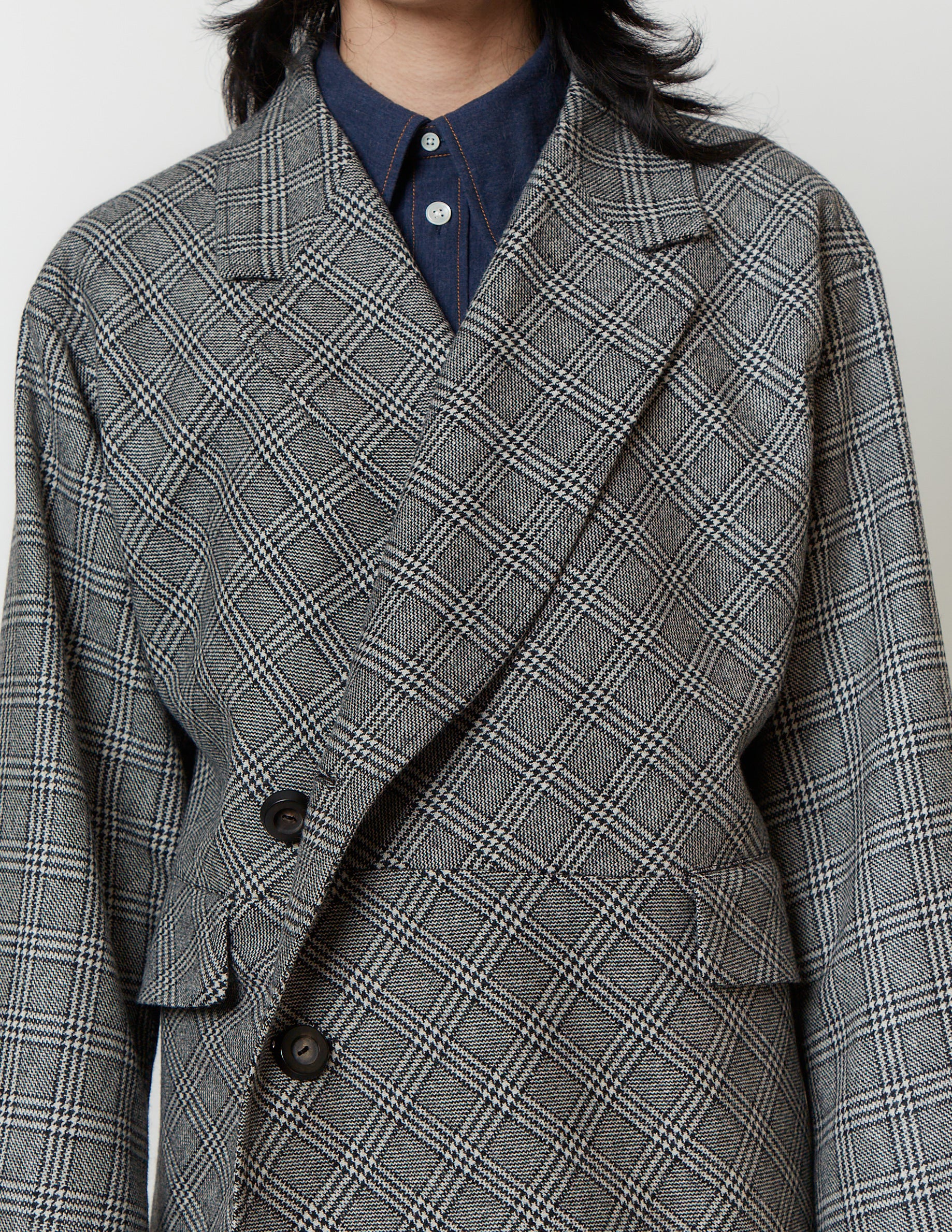 No-Seam Shoulder / Bias Front Coat