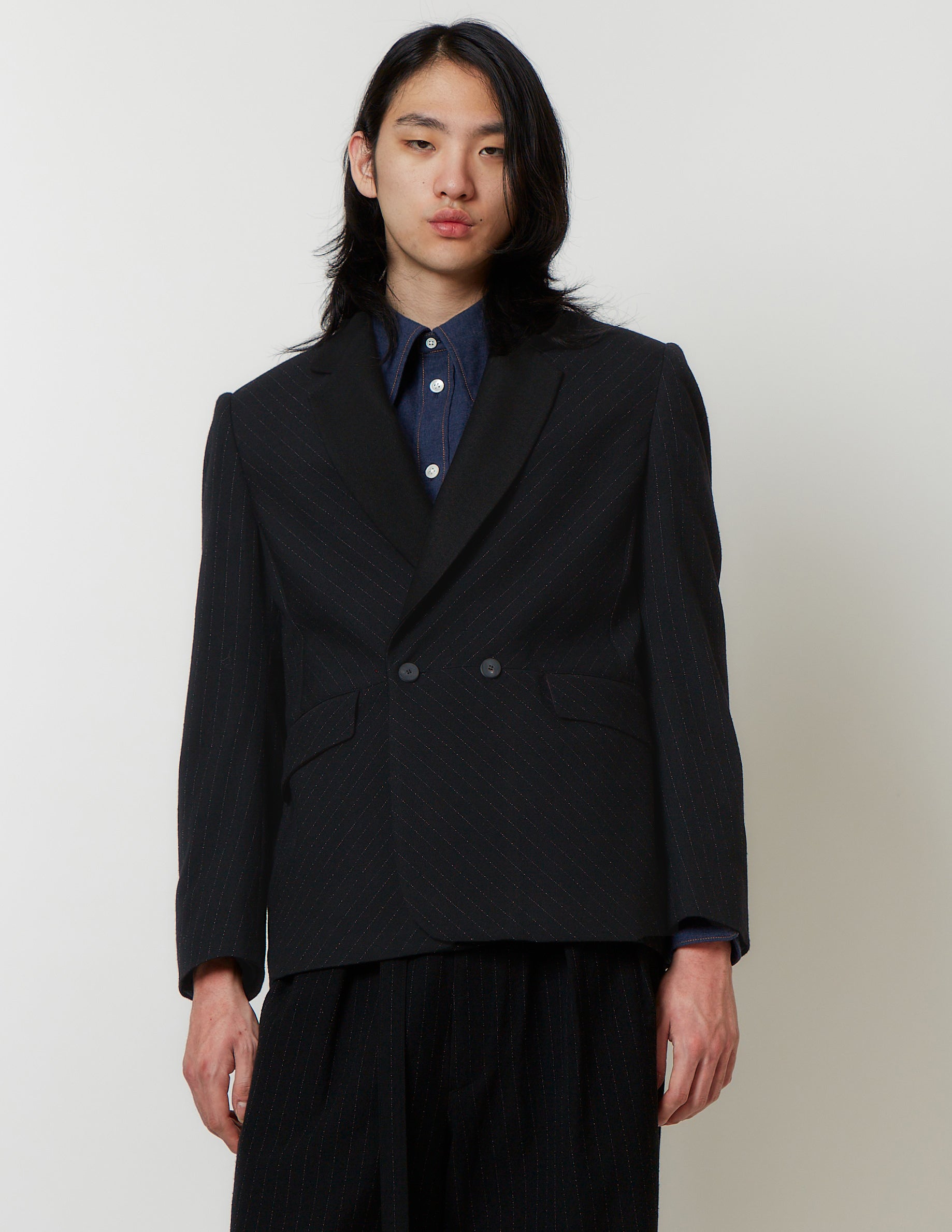 No-Seam-Shoulder / Multi-Panel-Back Double Jacket