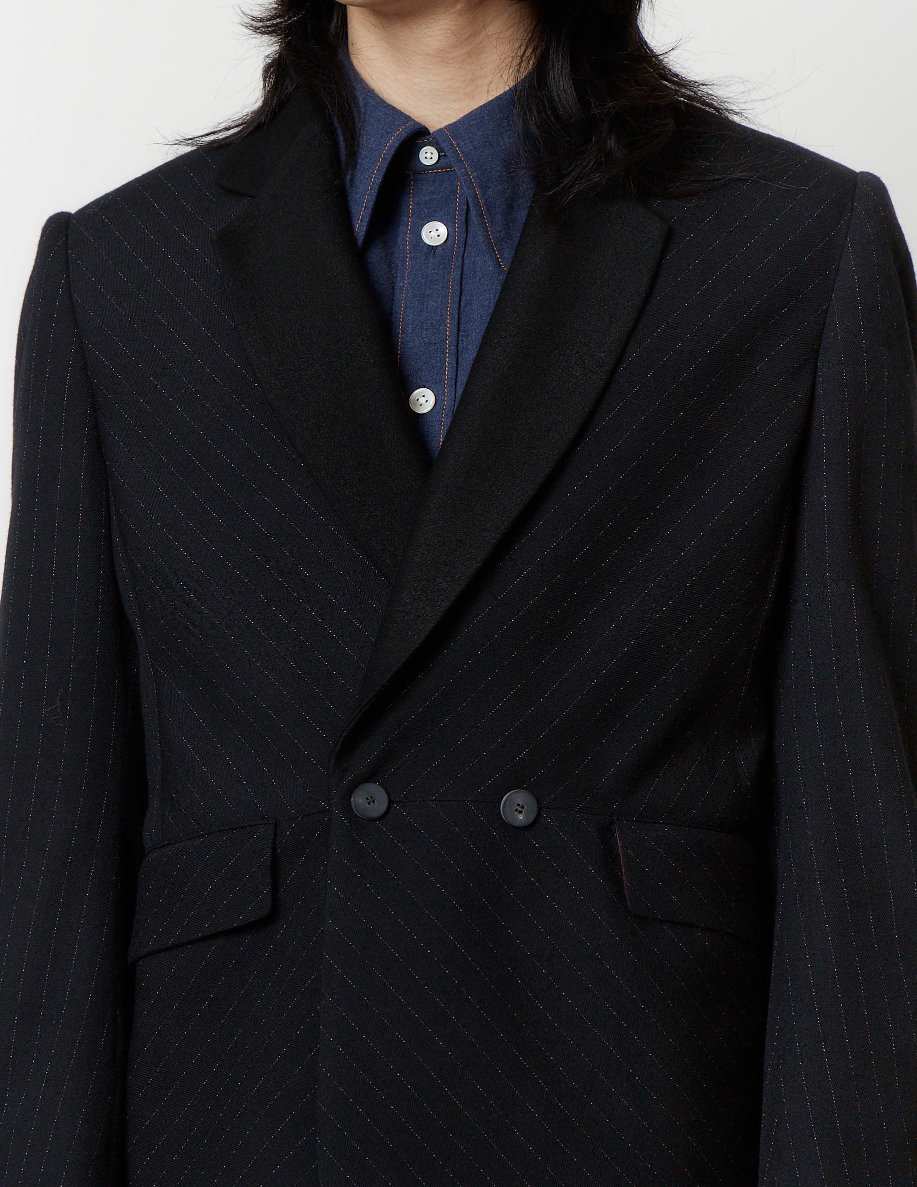 No-Seam-Shoulder / Multi-Panel-Back Double Jacket
