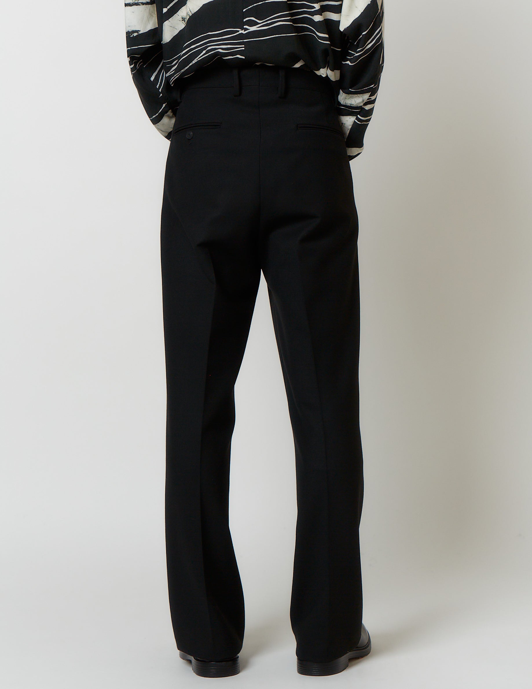 FLARE PANTS grey / black