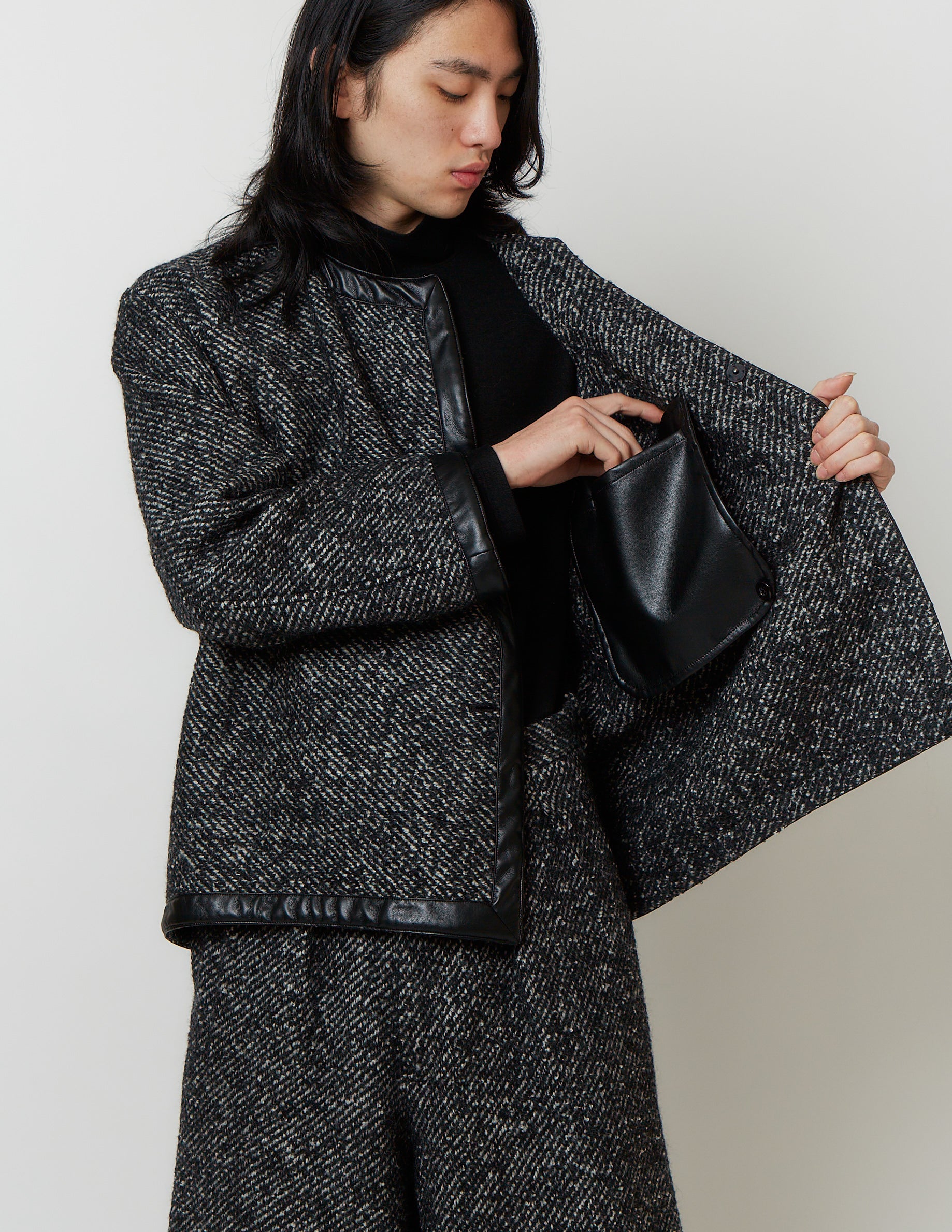 Asymmetry Trimming Jacket