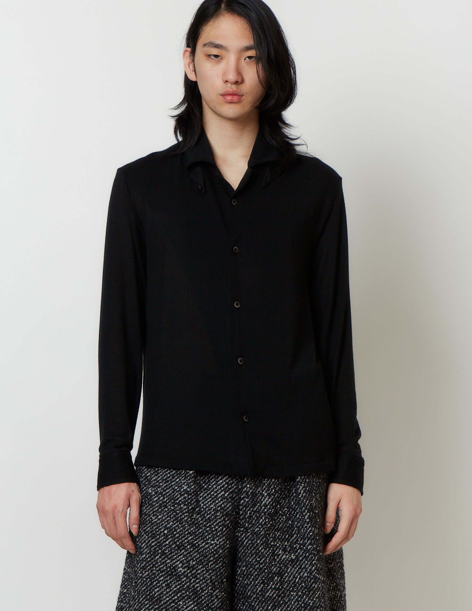JERSEY SHIRT bordeaux / black