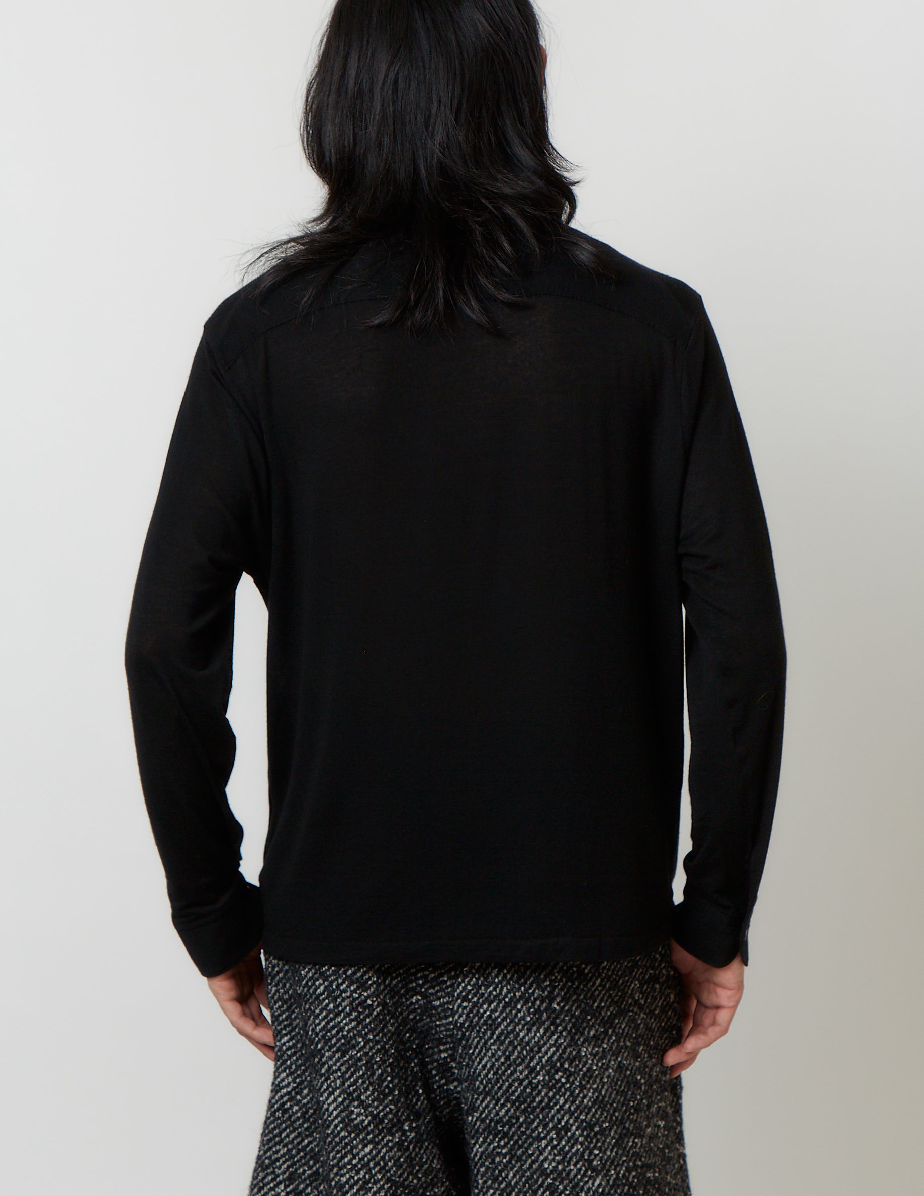 JERSEY SHIRT bordeaux / black