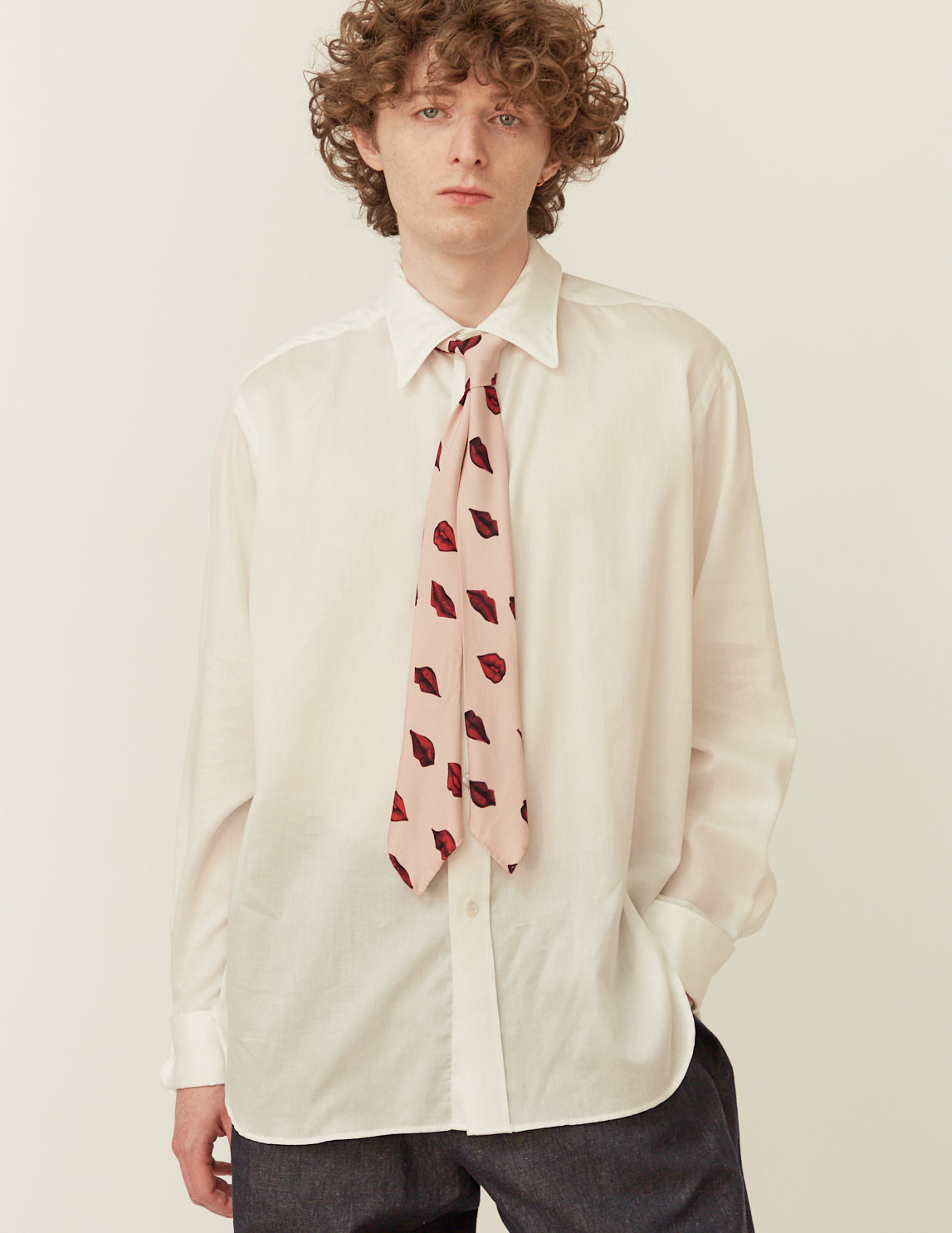 受注制) DEADSTOCK PRINT TIE-SCARF