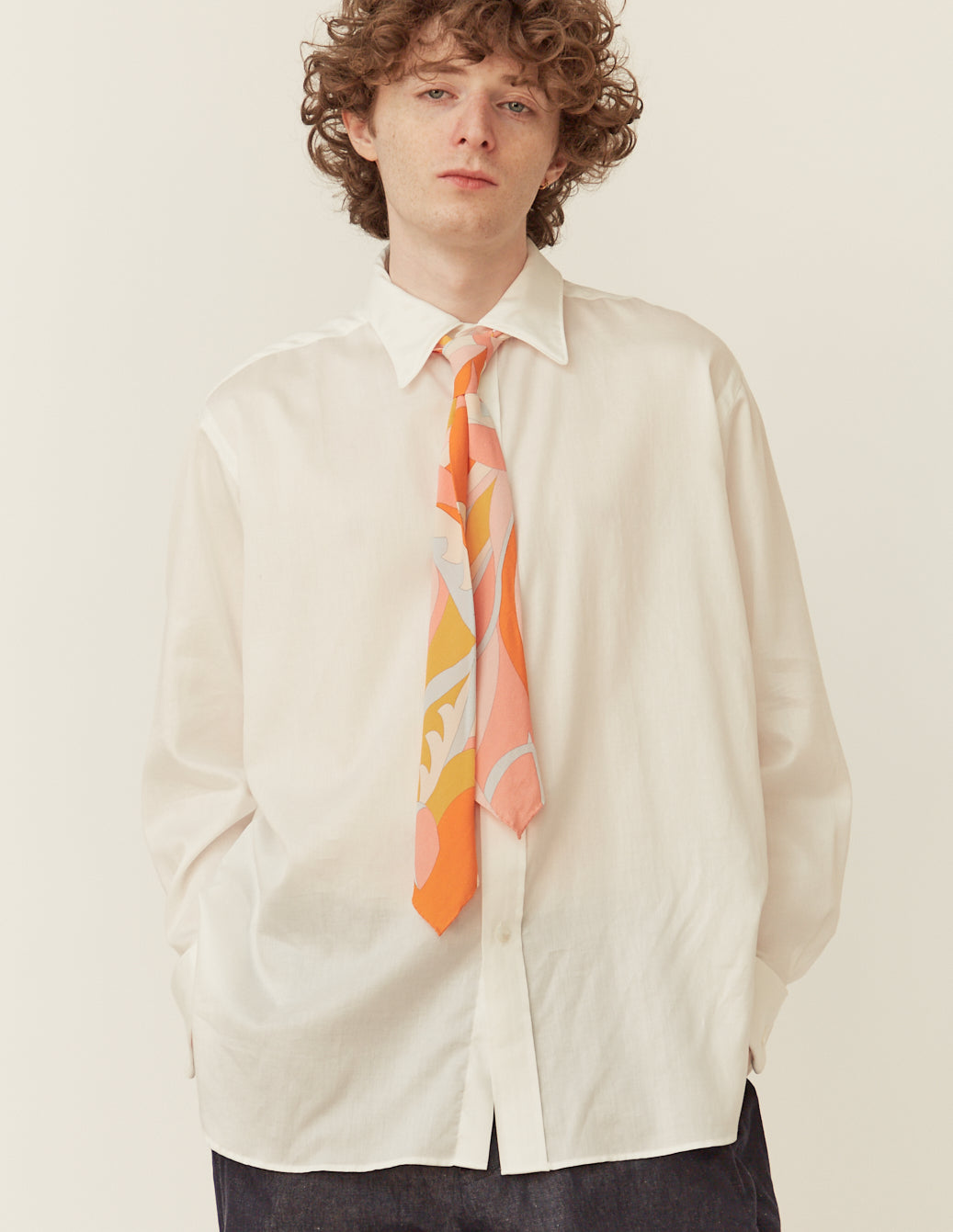 受注制) DEADSTOCK PRINT TIE-SCARF