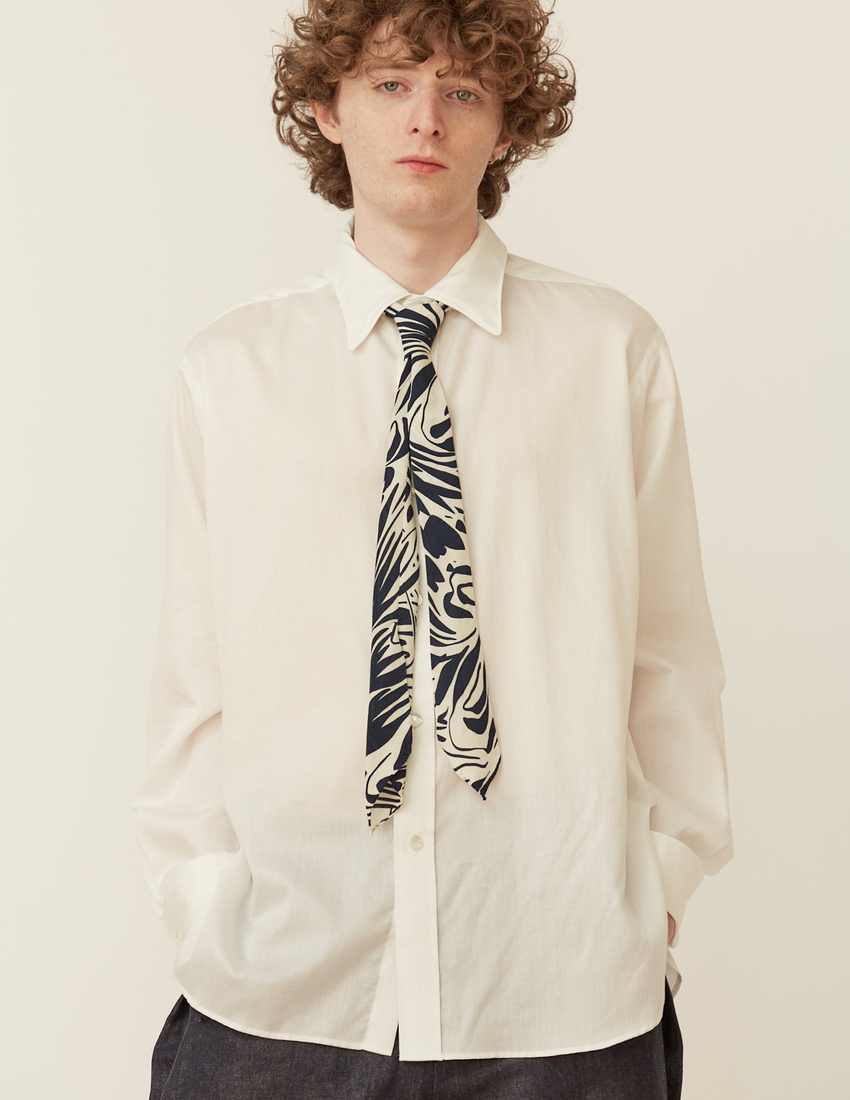 受注制) DEADSTOCK PRINT TIE-SCARF