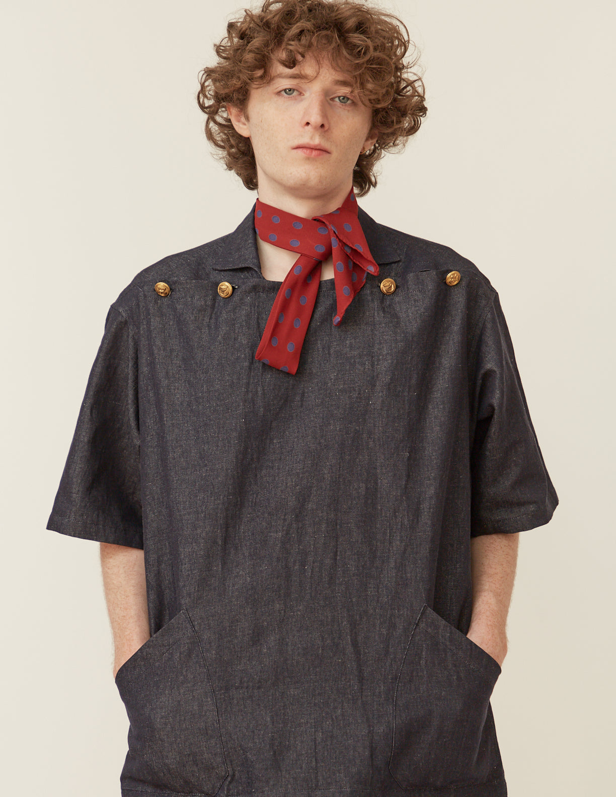 受注制) DEADSTOCK PRINT TIE-SCARF