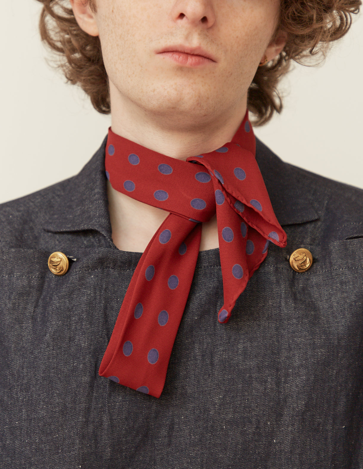 受注制) DEADSTOCK PRINT TIE-SCARF