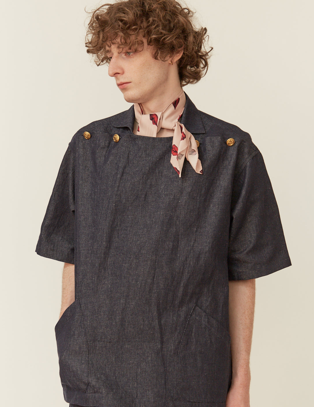 受注制) DEADSTOCK PRINT TIE-SCARF