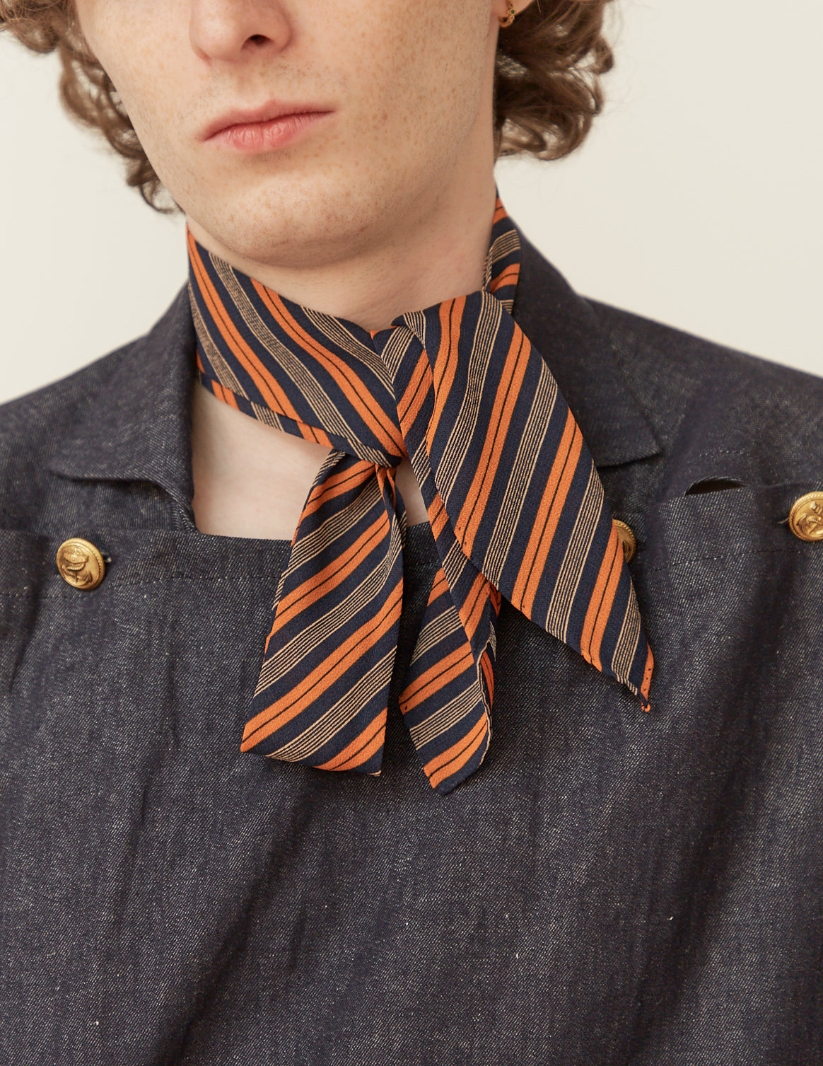 受注制) DEADSTOCK PRINT TIE-SCARF