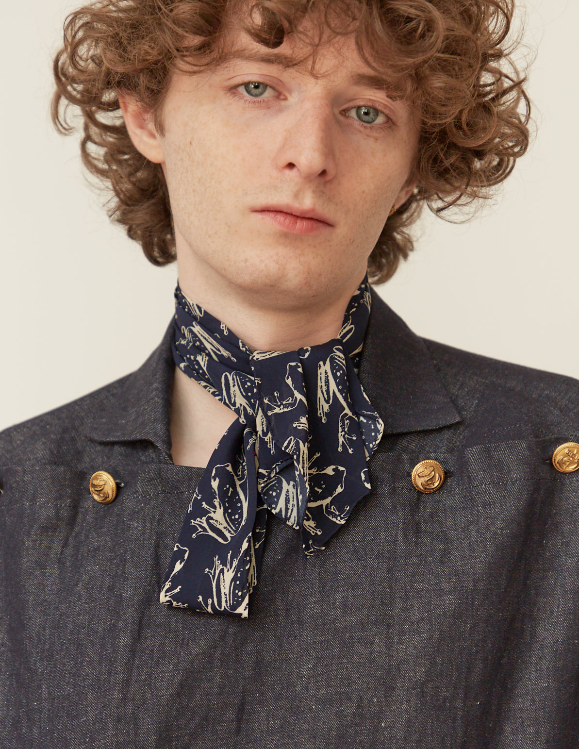 受注制) DEADSTOCK PRINT TIE-SCARF
