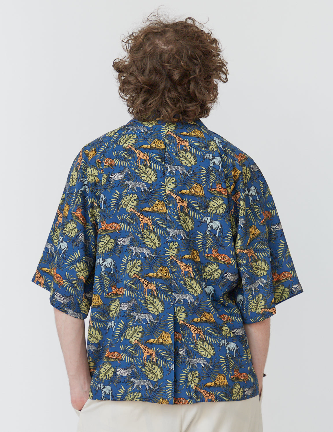 RAGLAN-SLEEVE ALOHA SHIRT animal