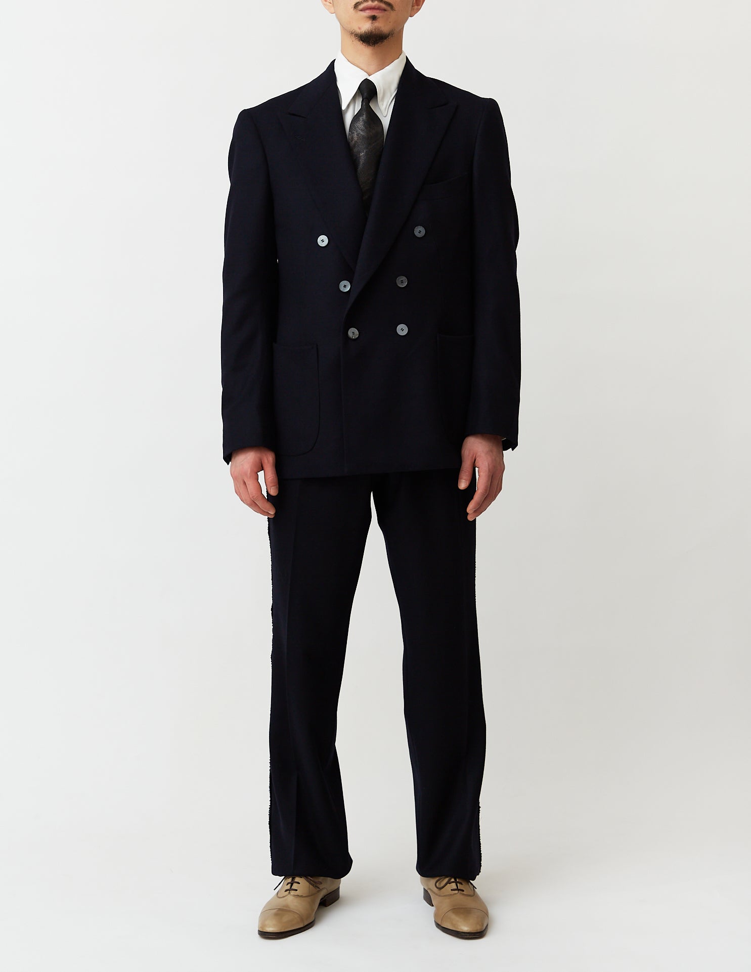 6B DOUBLE-BREASTED JACKET navy
