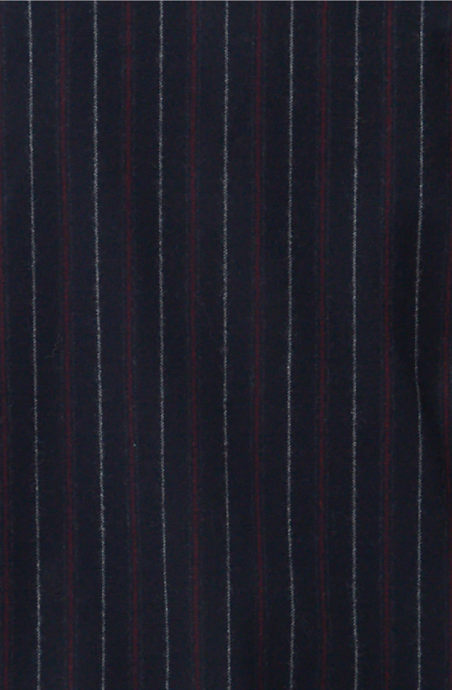Collared & Cuffed Jumpsuit navy stripe